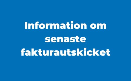 Information om fakturautskicket