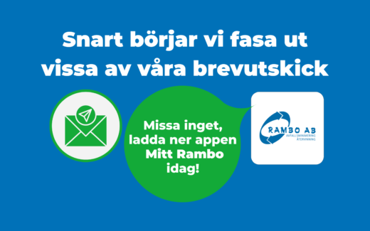 Snart börjar vi fasa ut vissa av våra brevutskick